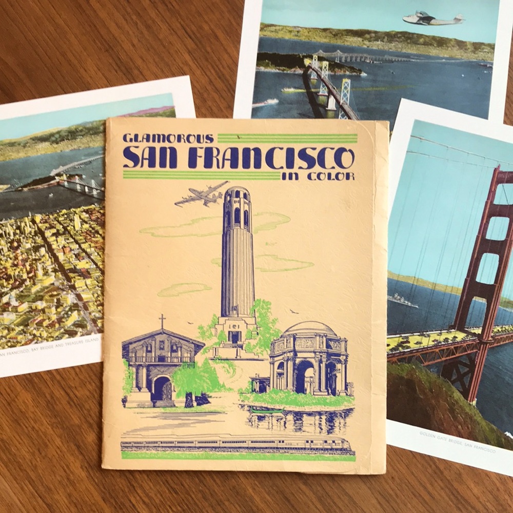 1944! San Francisco Souvenir Folio with 16 color images